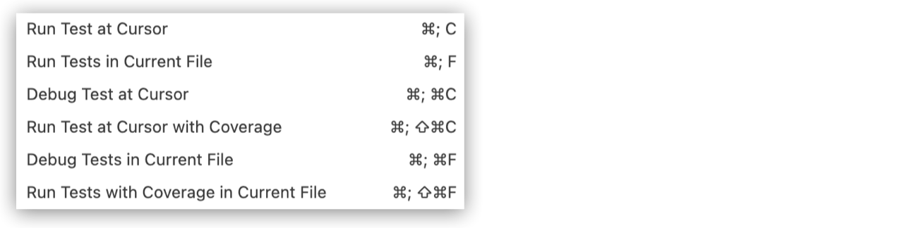 Testing options from test suite XML