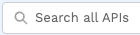 Search box to enter an API name