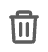 The trash can icon