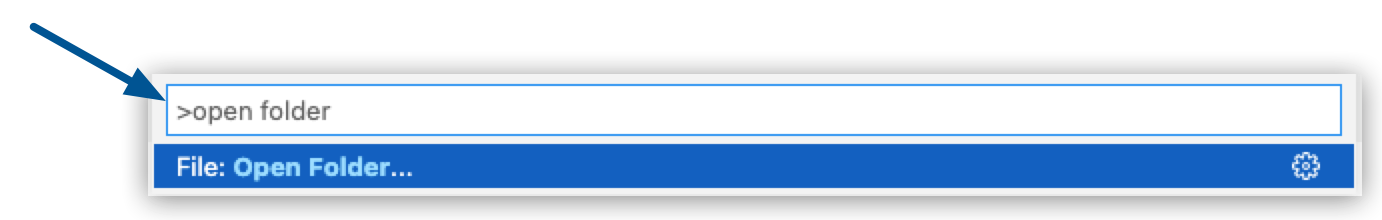 コマンドパレットでのコマンドの検索