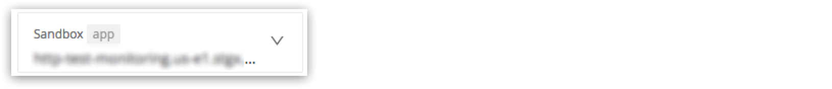 Built-in dashboard selector