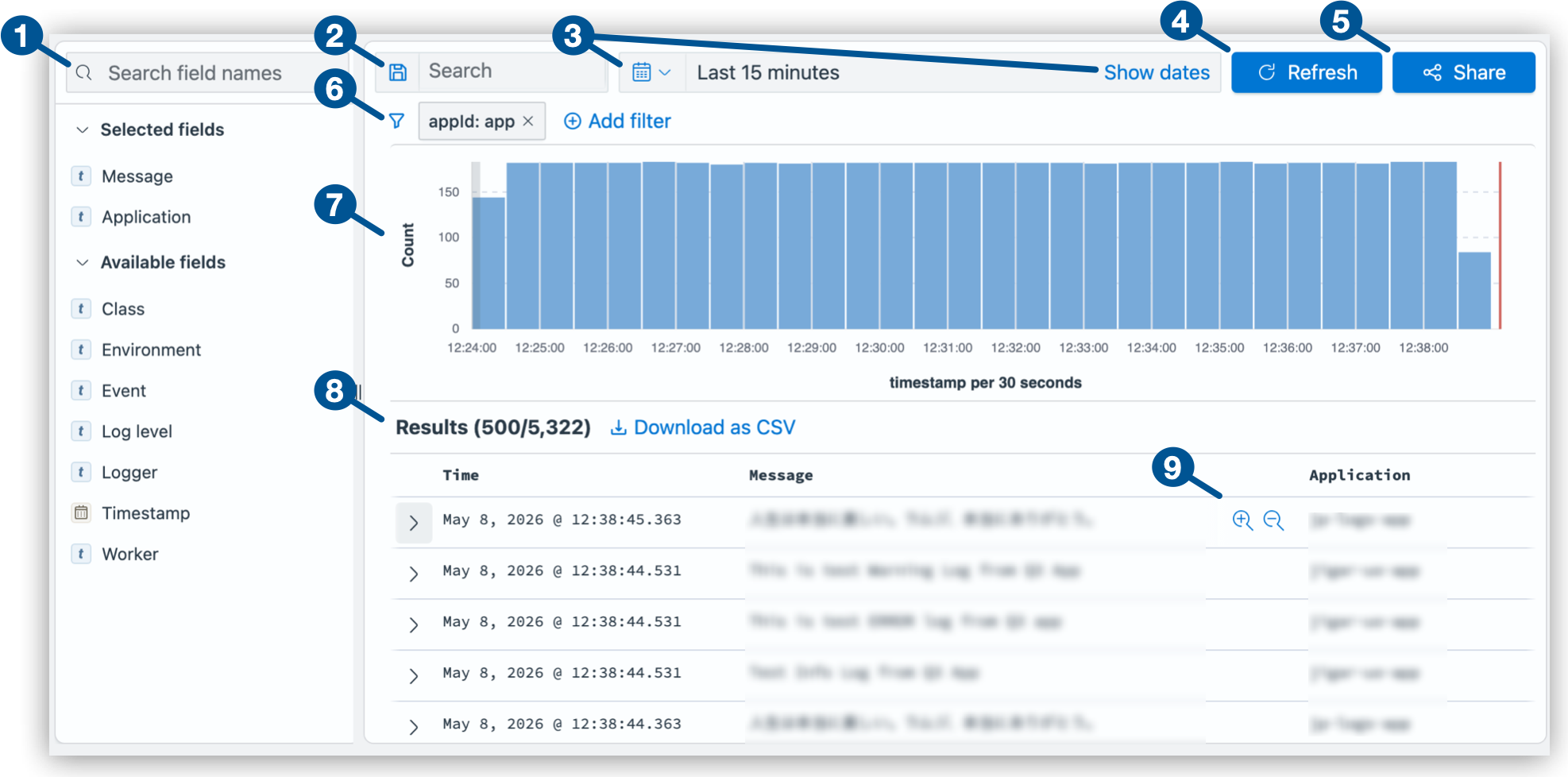 Log Search UI