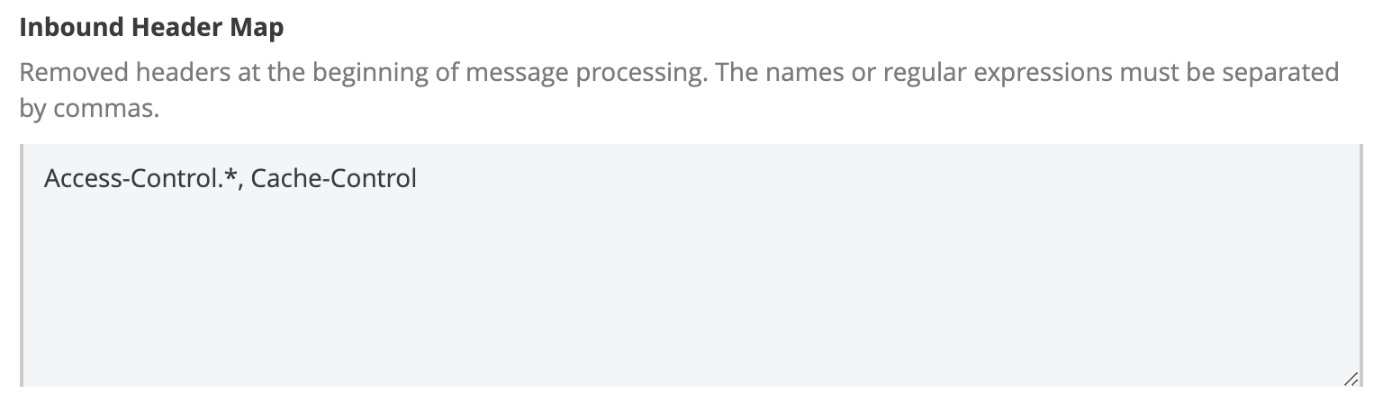 Removed headers at the start of message processing