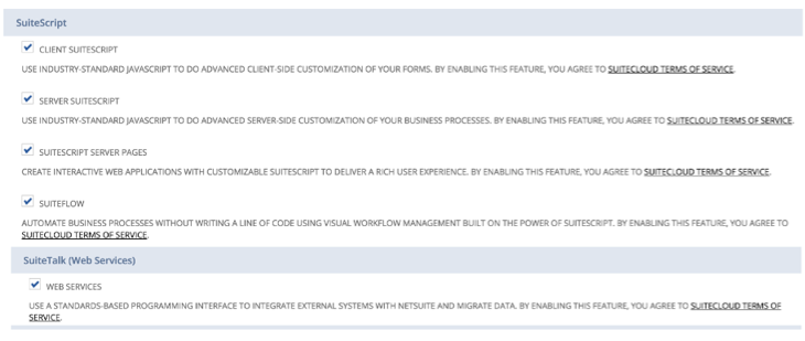 Enable SuiteScript page