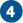 A circle with a number 4 inside